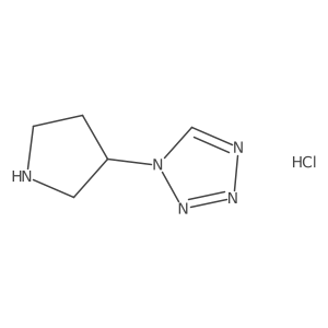 1-(pyrrolidin-3-yl)-1H-1,2,3,4-tetrazolehydrochloride Structure