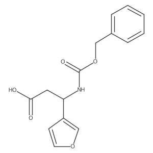 (3S)-3-{[(benzyloxy)carbonyl]amino}-3-(furan-3-yl)propanoic acid Structure