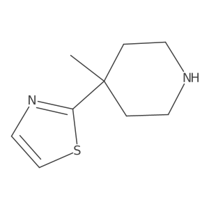 4-Methyl-4-(1,3-thiazol-2-yl)piperidine Structure