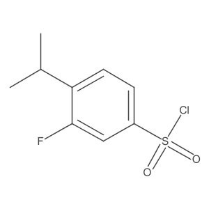 3-Fluoro-4-(propan-2-yl)benzene-1-sulfonyl chloride Structure