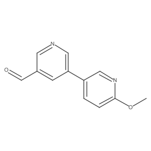 5-(6-Methoxypyridin-3-yl)pyridine-3-carbaldehyde结构式