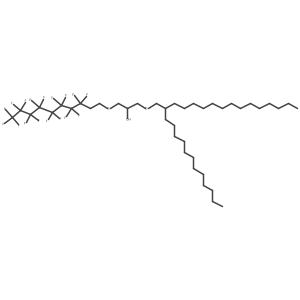 1-(2-Dodecylhexadecoxy)-3-(3,3,4,4,5,5,6,6,7,7,8,8,9,9,10,10,10-heptadecafluorodecylsulfanyl)propan-2-ol Structure