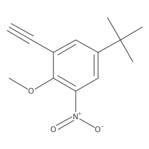 5-Tert-butyl-1-ethynyl-2-methoxy-3-nitrobenzene Structure