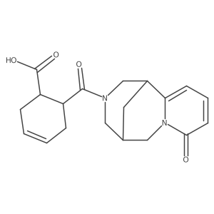 6-[(8-oxo-1,5,6,8-tetrahydro-2H-1,5-methanopyrido[1,2-a][1,5]diazocin-3(4H)-yl)carbonyl]cyclohex-3-ene-1-carboxylic acid Structure