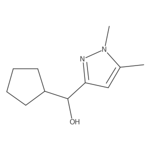 cyclopentyl(1,5-dimethyl-1H-pyrazol-3-yl)methanol Structure