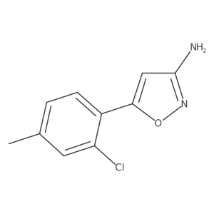 5-(2-Chloro-4-methylphenyl)-1,2-oxazol-3-amine结构式
