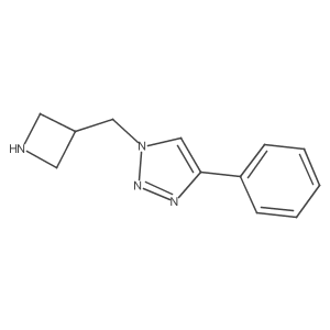 1-[(Azetidin-3-yl)methyl]-4-phenyl-1H-1,2,3-triazole结构式