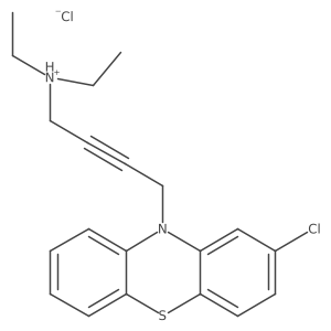 4-(2-Chlorophenothiazin-10-yl)but-2-ynyl-diethylazanium;chloride结构式