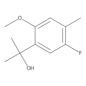 2-(5-Fluoro-2-methoxy-4-methylphenyl)propan-2-ol Structure
