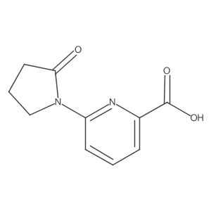 6-(2-Oxopyrrolidin-1-yl)pyridine-2-carboxylic acid Structure