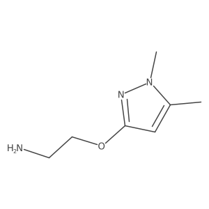 2-[(1,5-dimethyl-1H-pyrazol-3-yl)oxy]ethan-1-amine Structure