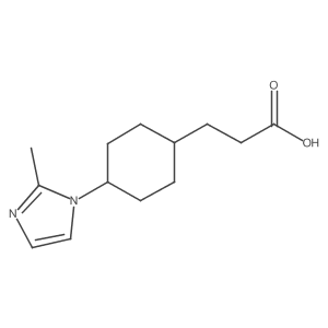 Cyclohexanepropanoic acid, 4-(2-methyl-1H-imidazol-1-yl)-结构式