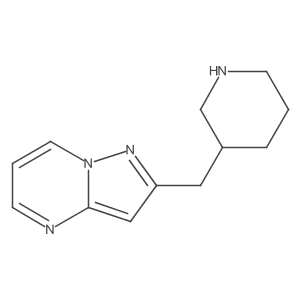 3-({Pyrazolo[1,5-a]pyrimidin-2-yl}methyl)piperidine Structure