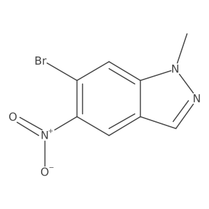 6-Bromo-1-methyl-5-nitro-1H-indazole Structure