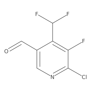 6-Chloro-4-(difluoromethyl)-5-fluoronicotinaldehyde Structure