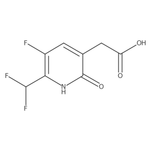 2-(Difluoromethyl)-3-fluoro-6-hydroxypyridine-5-acetic acid Structure