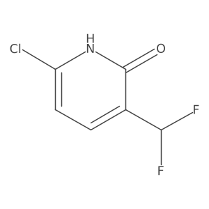 6-Chloro-3-(difluoromethyl)-2-hydroxypyridine Structure