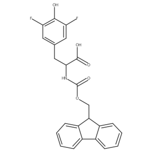 N-Fmoc-3,5-Difluoro-DL-tyrosine结构式