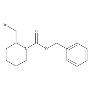 Benzyl 2-(bromomethyl)piperidine-1-carboxylate结构式
