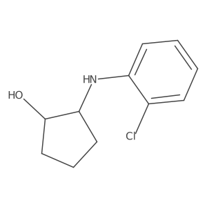 (1R,2R)-2-[(2-chlorophenyl)amino]cyclopentan-1-ol结构式