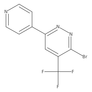 3-Bromo-6-(pyridin-4-yl)-4-(trifluoromethyl)pyridazine结构式
