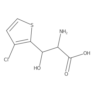 2-Amino-3-(3-chlorothiophen-2-yl)-3-hydroxypropanoic acid结构式