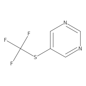 5-((Trifluoromethyl)thio)pyrimidine结构式
