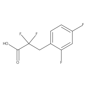 3-(2,4-Difluorophenyl)-2,2-difluoropropanoic acid结构式