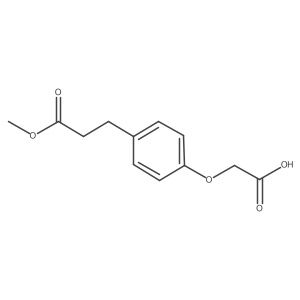 2-[4-(3-methoxy-3-oxo-propyl)phenoxy]acetic acid结构式