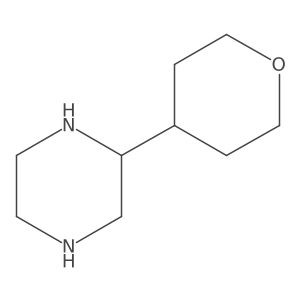 2-(tetrahydro-2H-pyran-4-yl)piperazine结构式