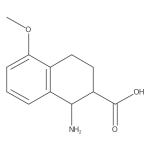 1-Amino-5-methoxy-1,2,3,4-tetrahydronaphthalene-2-carboxylic acid Structure