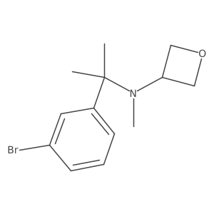 N-(2-(3-bromophenyl)propan-2-yl)-N-methyloxetan-3-amine Structure