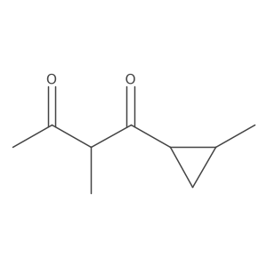 2-Methyl-1-(2-methylcyclopropyl)butane-1,3-dione结构式