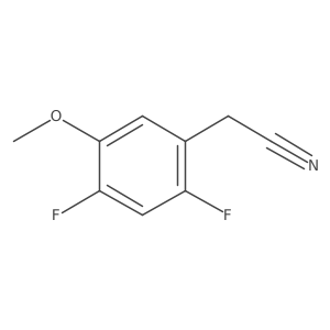 2,4-Difluoro-5-methoxyphenylacetonitrile Structure