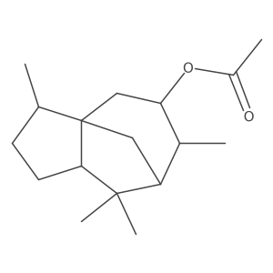 [(1R,2R,5S,7S,8S,9S)-2,6,6,8-tetramethyl-9-tricyclo[5.3.1.01,5]undecanyl] acetate结构式