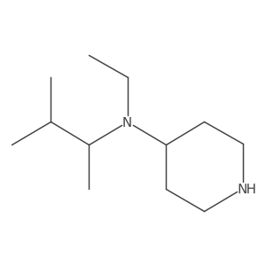N-ethyl-N-(3-methylbutan-2-yl)piperidin-4-amine结构式