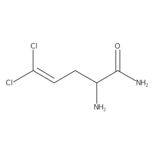 2-Amino-5,5-dichloropent-4-enamide结构式