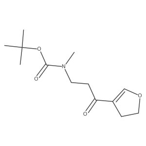 tert-butyl N-[3-(4,5-dihydrofuran-3-yl)-3-oxopropyl]-N-methylcarbamate结构式