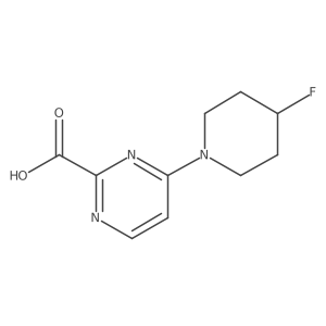 4-(4-Fluoropiperidin-1-yl)pyrimidine-2-carboxylic acid Structure