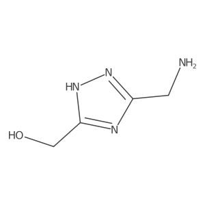 [5-(Aminomethyl)-4H-1,2,4-triazol-3-yl]methanol结构式