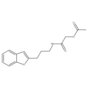 2-((3-(Benzofuran-2-yl)propyl)amino)-2-oxoethyl acetate Structure