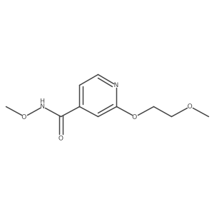 N-methoxy-2-(2-methoxyethoxy)isonicotinamide结构式