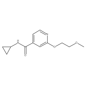 N-cyclopropyl-2-(2-methoxyethoxy)isonicotinamide Structure