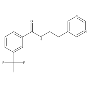 N-(2-(pyrimidin-5-yl)ethyl)-3-(trifluoromethyl)benzamide Structure
