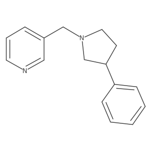 3-[(3-Phenylpyrrolidin-1-yl)methyl]pyridine结构式