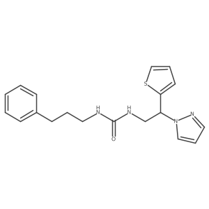 1-(2-(1H-pyrazol-1-yl)-2-(thiophen-2-yl)ethyl)-3-(3-phenylpropyl)urea Structure