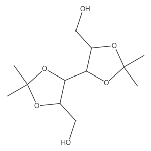 [(4R,5S)-5-[(4R,5S)-5-(hydroxymethyl)-2,2-dimethyl-1,3-dioxolan-4-yl]-2,2-dimethyl-1,3-dioxolan-4-yl]methanol结构式