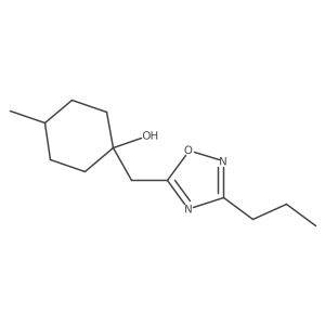 4-Methyl-1-[(3-propyl-1,2,4-oxadiazol-5-yl)methyl]cyclohexan-1-ol Structure