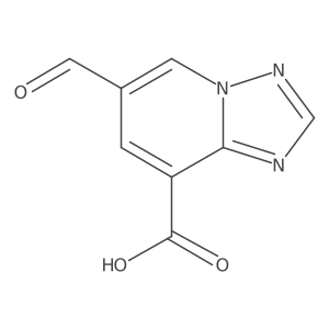 6-Formyl-[1,2,4]triazolo[1,5-a]pyridine-8-carboxylic acid Structure