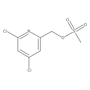 (4,6-Dichloropyridin-2-YL)methyl methanesulfonate Structure